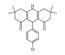 9-(4-chlorophenyl)-3,3,6,6-tetramethyl-3,4,6,7,9,10-hexahydro-2H,5H-1,8-acridinedione Structure