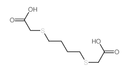 2-[4-(carboxymethylsulfanyl)butylsulfanyl]acetic acid结构式