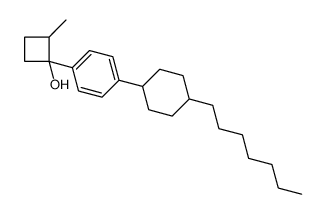 1-[4-(4-heptylcyclohexyl)phenyl]-2-methylcyclobutan-1-ol Structure