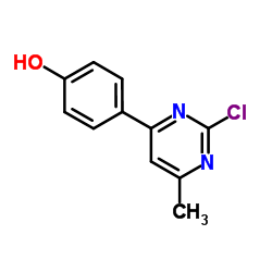 4-(2-Chloro-6-methyl-4-pyrimidinyl)phenol Structure