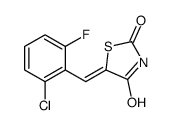 5-[(2-chloro-6-fluorophenyl)methylidene]-1,3-thiazolidine-2,4-dione Structure