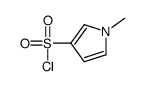 1-甲基-1H-吡咯-3-磺酰氯结构式