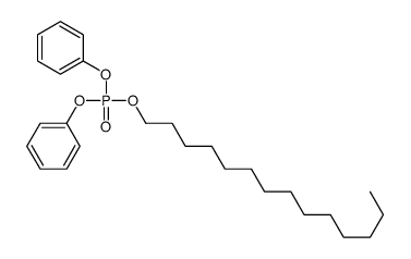 Phosphoric acid, diphenyl tetradecyl ester结构式