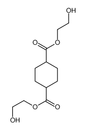 bis(2-hydroxyethyl) cyclohexane-1,4-dicarboxylate结构式