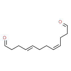 (4E,8Z)-dodeca-4,8-dienedial Structure