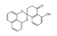 5-hydroxy-2,3-dihydrospiro[naphthalene-1,2'-naphtho[1,8-de][1,3]dioxin]-4-one结构式