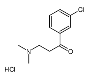 1-(3-chlorophenyl)-3-(dimethylamino)propan-1-one,hydrochloride Structure