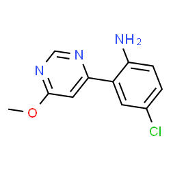 4-chloro-2-(6-methoxypyrimidin-4-yl)aniline structure