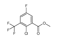 Methyl 2-chloro-5-fluoro-3-(trifluoromethyl)benzoate structure