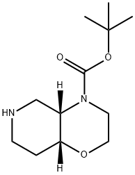 叔丁基(4AS,8AR)-八氢-4H-吡啶并[4,3-B][1,4]噁嗪-4-羧酸酯结构式