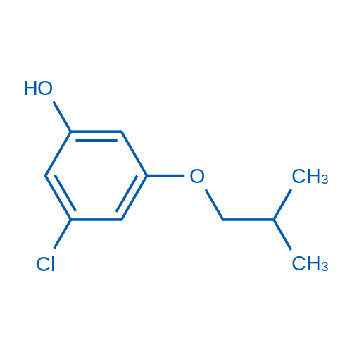 3-氯-5-异丁氧基苯酚结构式