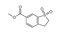 methyl 2,3-dihydro-1-benzothiophene-6-carboxylate-1,1-dioxide Structure