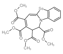 tetramethyl 9,10-dihydroazepino[2,1-b][1,3]benzoselenazole-7,8,9,10-tetracarboxylate结构式