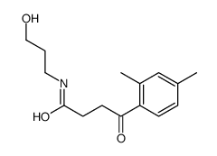 3-(2,4-Dimethylbenzoyl)-N-(3-hydroxypropyl)propionamide结构式