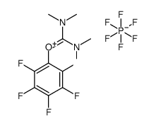 (Dimethylamino)dimethyl(2,3,4,5,6-pentafluorophenoxy)methanaminium hexafluorophosphate picture