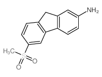 9H-Fluoren-2-amine,6-(methylsulfonyl)- Structure