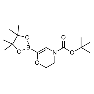 tert-butyl 6-(4,4,5,5-tetramethyl-1,3,2-dioxaborolan-2-yl)-2,3-dihydro-1,4-oxazine-4-carboxylate Structure