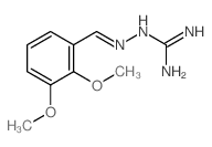 Hydrazinecarboximidamide,2-[(2,3-dimethoxyphenyl)methylene]-结构式