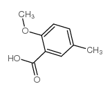 2-甲氧基-5-甲基苯甲酸结构式