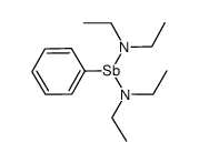 phenylbis(diethylamino)stibine Structure