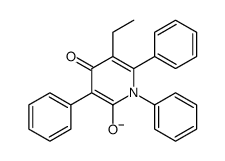 5-ethyl-4-oxo-1,3,6-triphenylpyridin-2-olate Structure