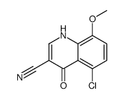 5-Chloro-4-hydroxy-8-methoxy-3-quinolinecarbonitrile Structure