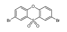 2,8-dibromo-phenoxathiine-10,10-dioxide Structure