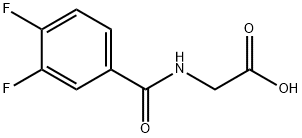 2-(3,4-DIFLUOROBENZAMIDO)ACETIC ACID Structure