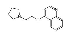 Quinoline, 4-(2-(1-pyrrolidinyl)ethoxy)- Structure