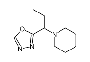 2-(1-piperidin-1-ylpropyl)-1,3,4-oxadiazole Structure