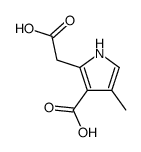 2-(carboxymethyl)-4-methyl-1H-pyrrole-3-carboxylic acid结构式