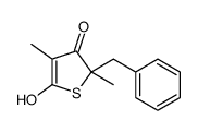 2-benzyl-5-hydroxy-2,4-dimethylthiophen-3-one结构式