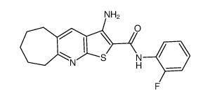 3-amino-N-(2-fluorophenyl)-6,7,8,9-tetrahydro-5H-cyclohepta[b]thieno[3,2-e]pyridine-2-carboxamide picture