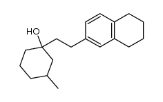 3-methyl-1-(2-(5,6,7,8-tetrahydronaphthalen-2-yl)ethyl)cyclohexanol结构式