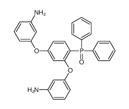 3-[3-(3-aminophenoxy)-4-diphenylphosphorylphenoxy]aniline Structure