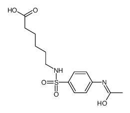 6-(4-Acetylamino-benzenesulfonylamino)-hexanoic acid Structure