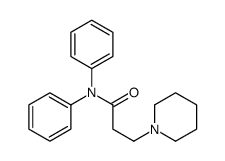 N,N-diphenyl-3-piperidin-1-ylpropanamide结构式