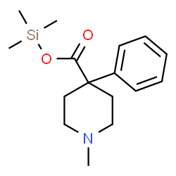 1-Methyl-4-phenyl-4-piperidinecarboxylic acid trimethylsilyl ester Structure