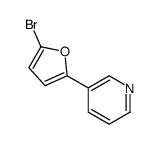 3-(5-bromo-2-furanyl)-pyridine structure