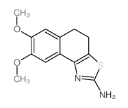 2-Amino-4,5-dihydro-7,8-dimethoxynaphtho[1,2-d]thiazole Structure