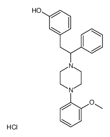 3-{2-[4-(2-Methoxy-phenyl)-piperazin-1-yl]-2-phenyl-ethyl}-phenol; hydrochloride结构式