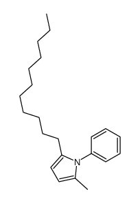 2-methyl-1-phenyl-5-undecylpyrrole结构式