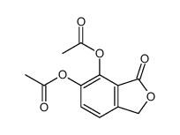 (4-acetyloxy-3-oxo-1H-2-benzofuran-5-yl) acetate Structure