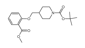 1-(tert-Butoxycarbonyl)-4-[2-(methoxycarbonyl)phenoxymethyl]piperidine Structure