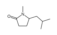 1-methyl-5-(2-methylpropyl)pyrrolidin-2-one结构式