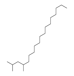 2,4-Dimethyloctadecane Structure