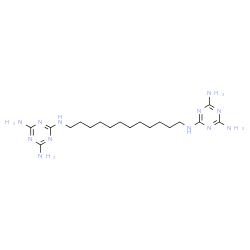 N,N'''-dodecane-1,12-diylbis[1,3,5-triazine-2,4,6-triamine]结构式