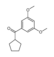 cyclopentyl-(3,5-dimethoxy-phenyl)-methanone结构式