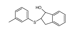 (1R,2S)-2-(3-methylphenyl)sulfanyl-2,3-dihydro-1H-inden-1-ol Structure