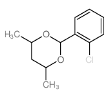 2-(2-chlorophenyl)-4,6-dimethyl-1,3-dioxane结构式